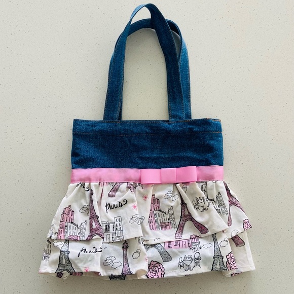 Tori’s Bitty Bows Other - Tori’s Bitty Bows Fabric & Denim Paris Purse